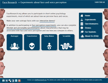 Tablet Screenshot of faceresearch.org